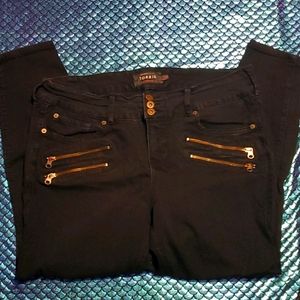 Torrid zipper jeans